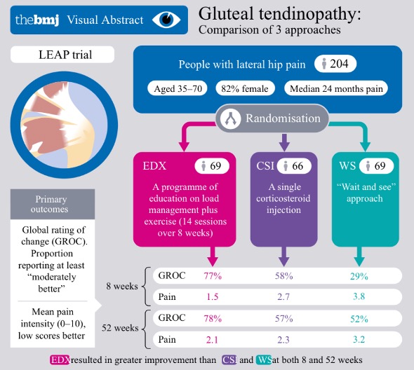 gluteal tendinopathy - comparing approaches