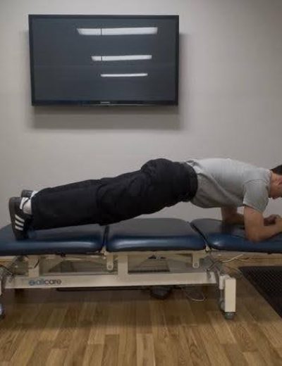 back pain prevention exercise - front plank