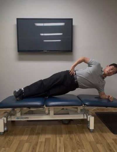 back pain prevention exercise - side plank